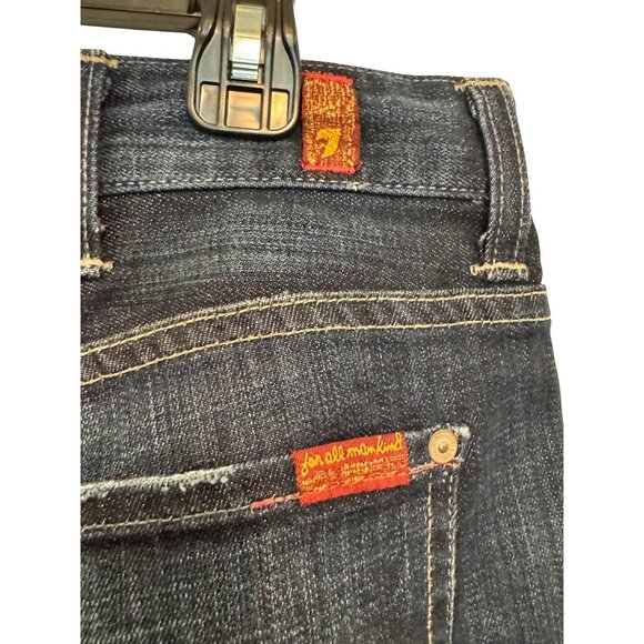 7 For All Mankind Austyn Men’s Jeans 38x28 Relaxed Fit Dark Wash Denim Made USA - Picture 7 of 8